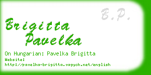 brigitta pavelka business card